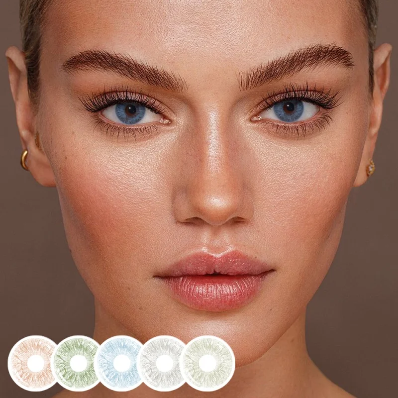 Freshlady Monthly Daily Sharingan Contact Lenses Own Logo Clear Contact Lenses Natural Eeye Color Contact Lens