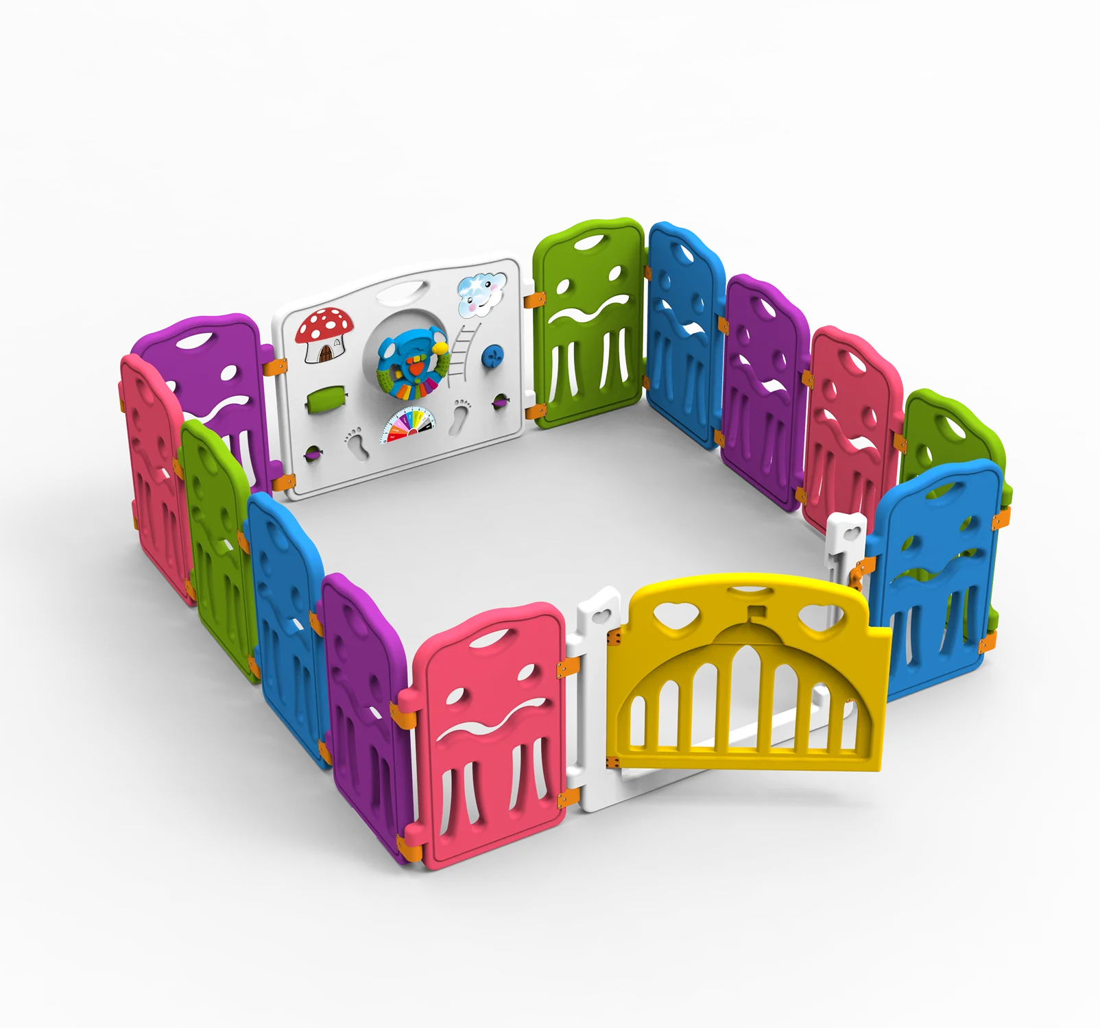 MH202 14 панелей mxhappy детские манежи игровой бассейн забор Крытый манеж играть ворота