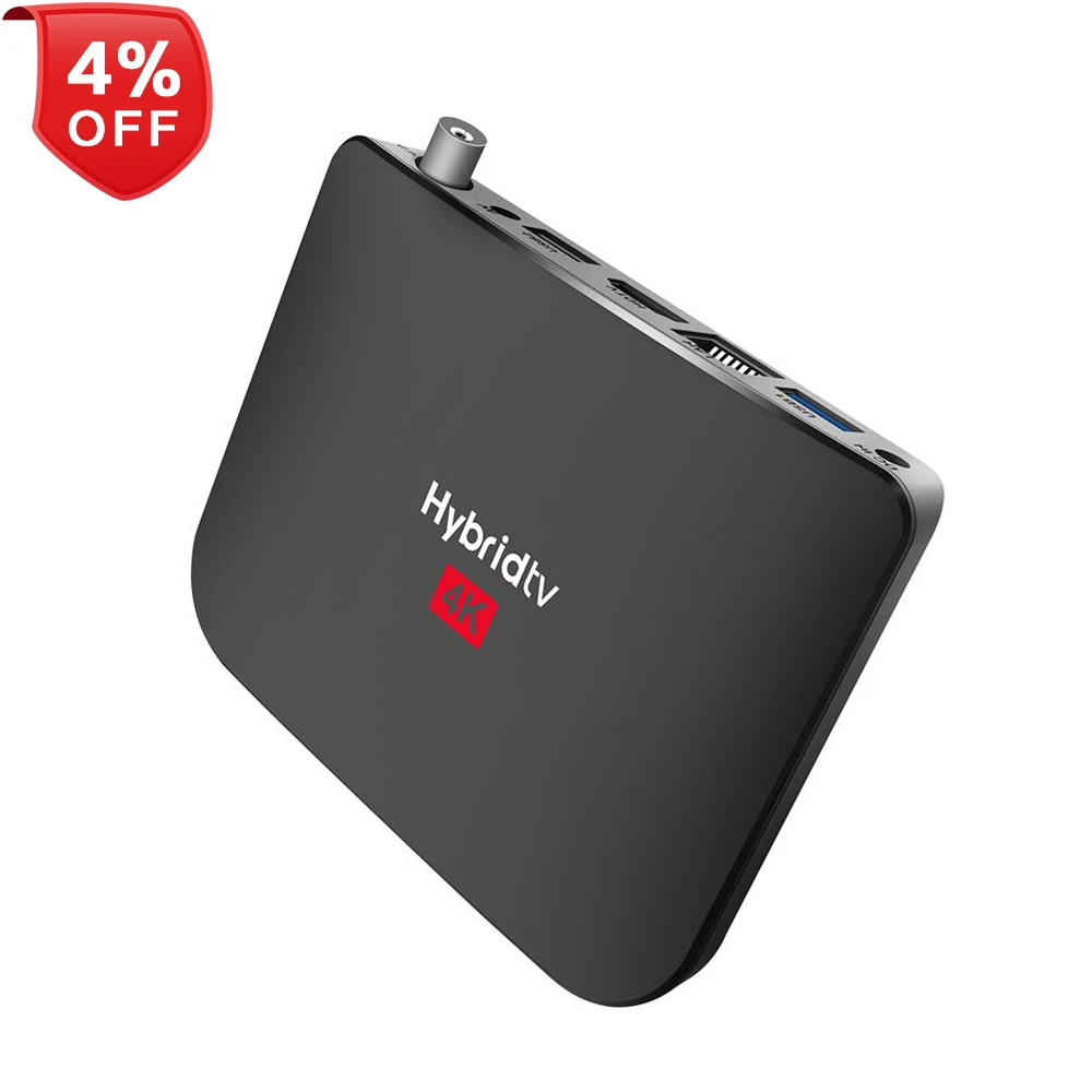 Hybrid TV M8S PLUS T2  Amlogic S905X2 Android 9.0 Quad Core DVB S2 T2 C Receiver AV Cable Display TV Box