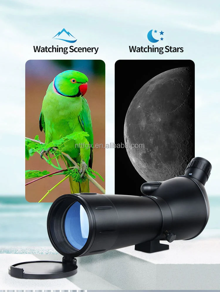 20-60x60 Bird Watching Binoculars 45 Degree Angled Eyepiece Optical Instruments Binoculars with Tripod for Bird Watching Hunting