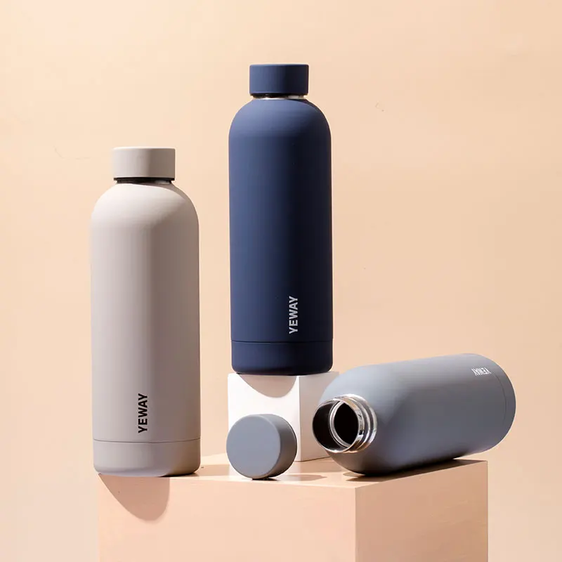 Yeway OEM ODM wasserflasche botella agua 500ml thermos flasks 2022 new arrival drink bottle custom stainless steel water bottle