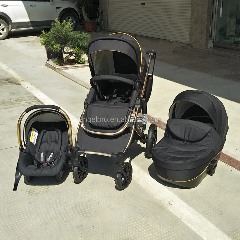 Factory price EN1888 good quality high end luxury baby stroller 3 in 1 pram