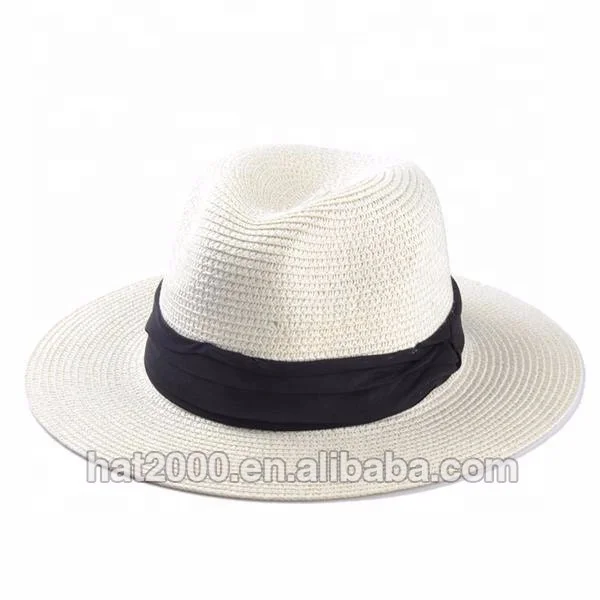 Summer Hats For Women Sun Hat Leather Gold Chain Belt Flower Floppy Beach Wide Brim Straw Panama Hat Female Cap