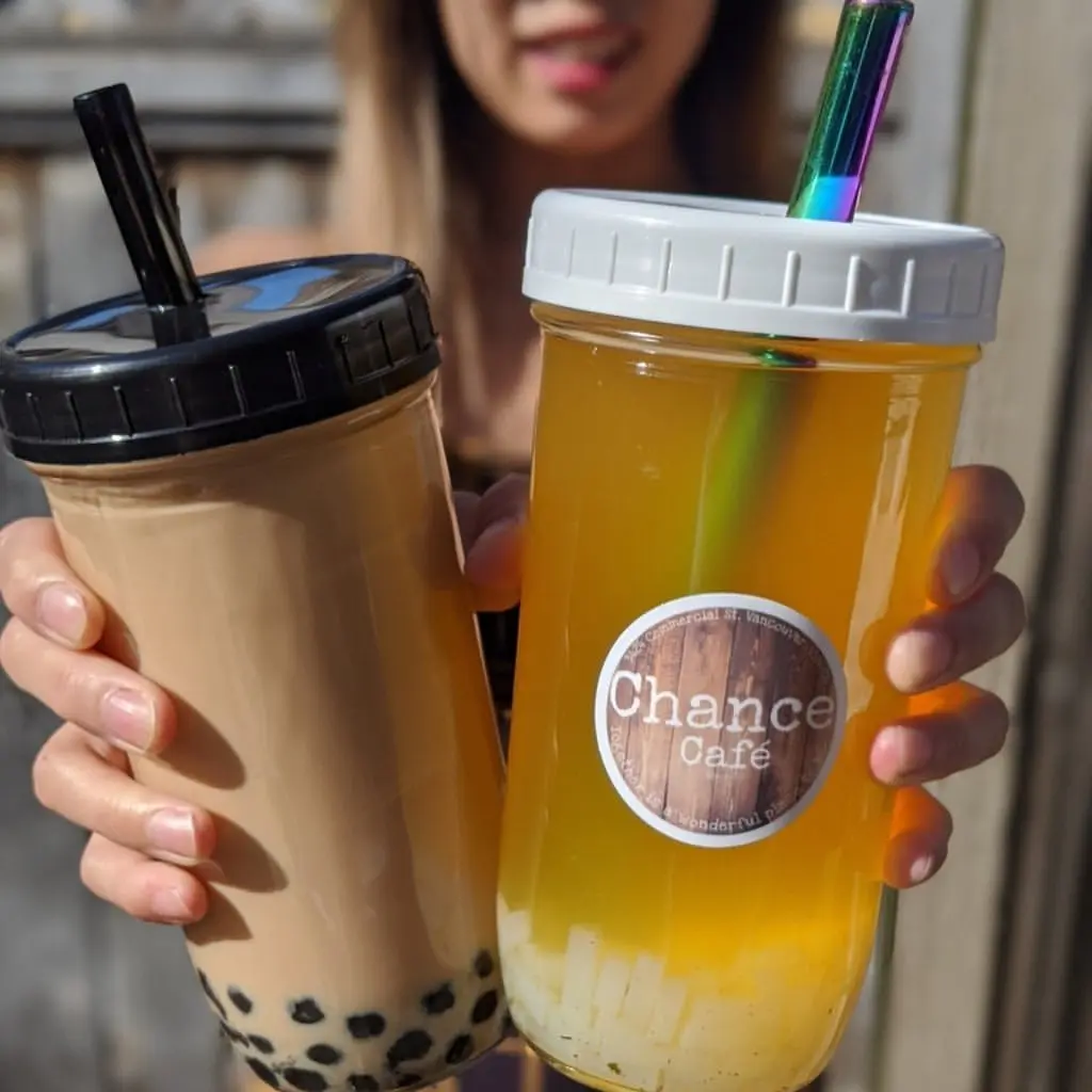 500ml and 700ml hot glass boba tea cold coffee jar with palstc cap and straw