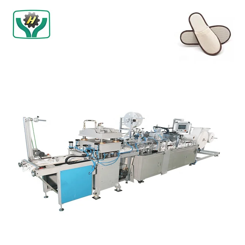 Luxury Automatic Ultrasonic Disposable Hotel Shoes Machine Cotton EVA Slipper Making Machine