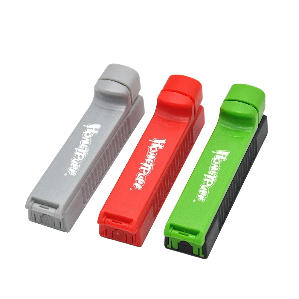 
portable plastic small cigarette rolling herb cutting herbs grinder machine weed rolls machine 