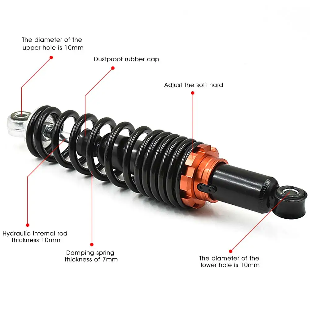 2 Pcs Rear Shock Absorber Tool Sensa-Trac Load for Dirt Pit Bike Motorcycle 250mm 270mm 290mm 310mm