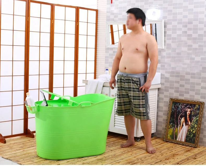 Simple one person hot tub indoor massage bathtub plastic bathtub