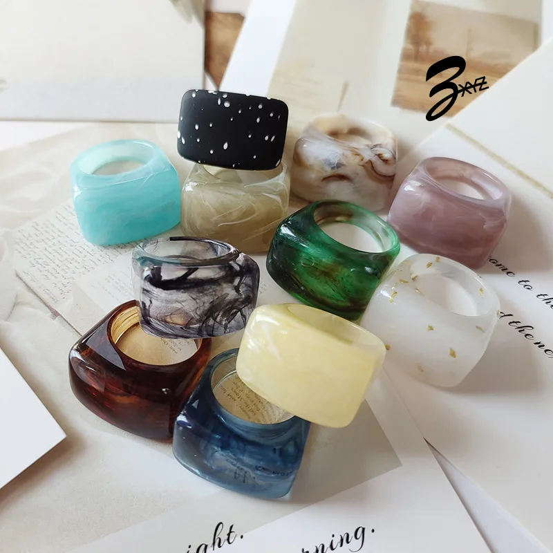 
New Fashion Lucite Resin Rings 