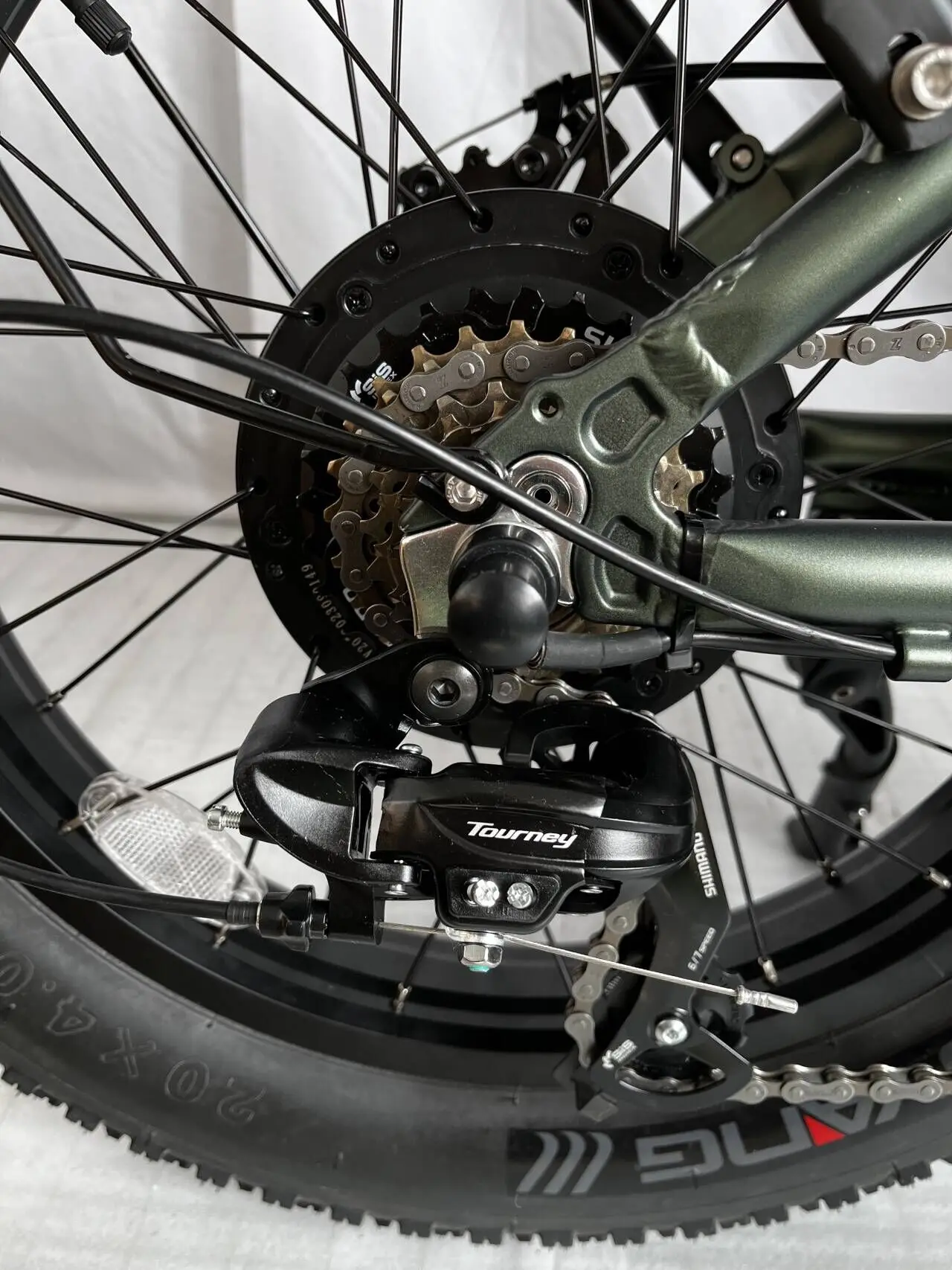 Cheap easy folding electric bike 500w fat tire with throttle with rear carrier