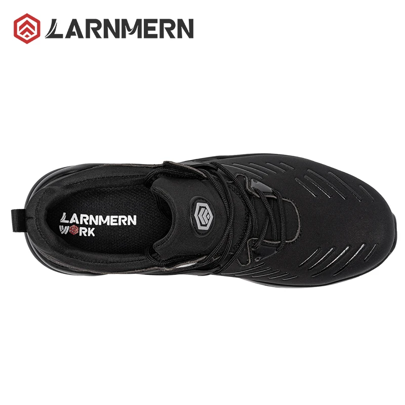 LARNMERN Steel Toe Shoes Slip-on Comfortable Safety Shoes for Men Women Work Shoes Lightweight Sneakers Non-Slip Anti-Smash
