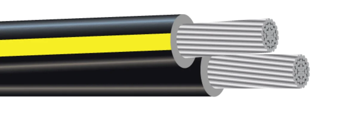 1000 В UD триплекс XHHW RHH/RHW-2 или USE-2 сервисный алюминиевый кабель