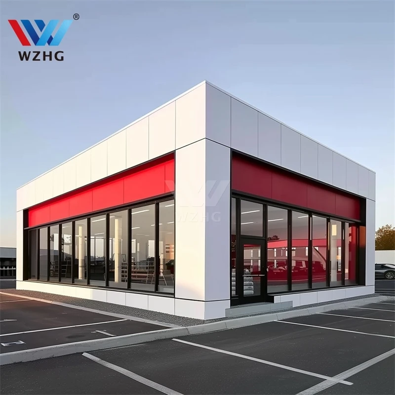 Modern metal building steel structure building prefabricated warehouse steel workshop factory office industrial building