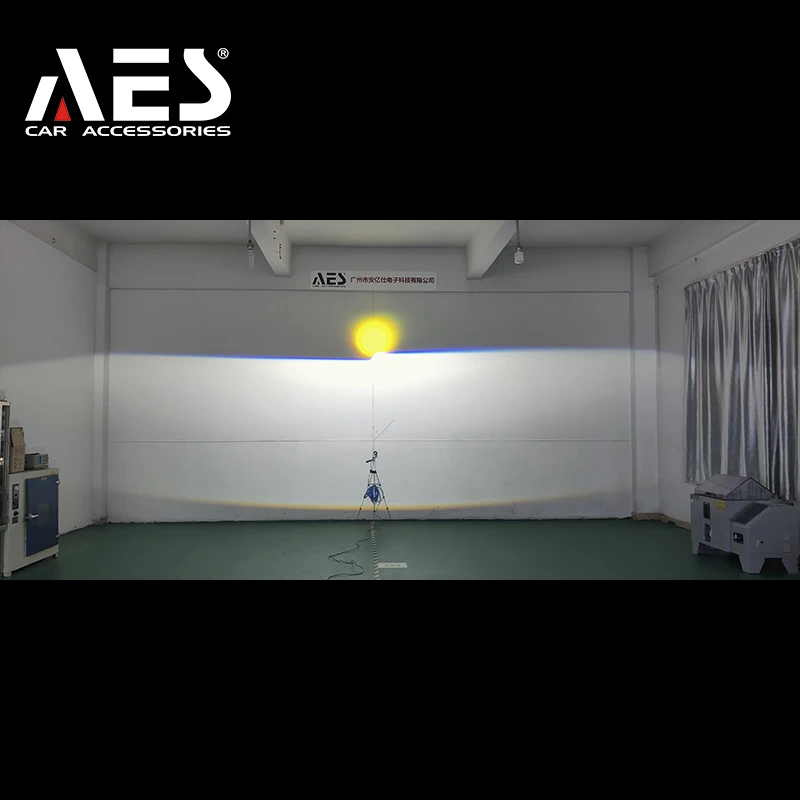 AES high power  3 inch 75W 6000k L3X Biled Projector Lens  with white yellow laser  for car headlight