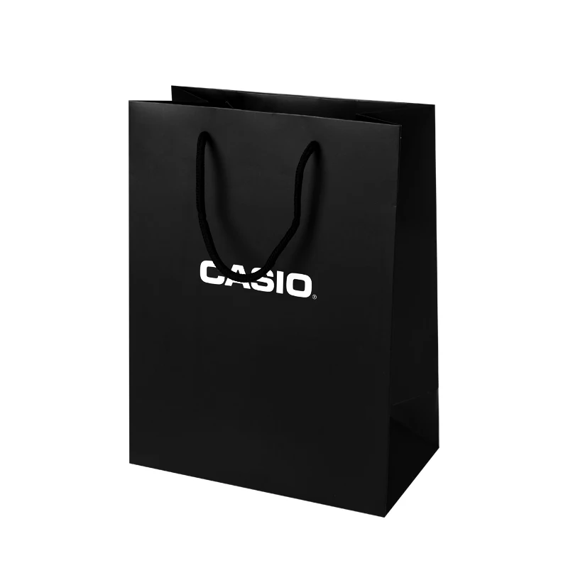 Custom printed blue luxury shopping kraft gift paper bag retail hard packaging wedding jewelry clothing bags with your own logo