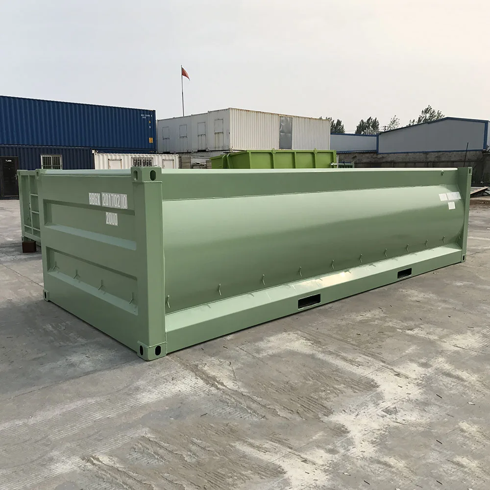 20ft Grain container side open or top open shipping container half height grain storage shipping container