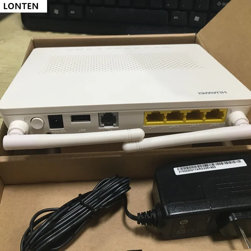 100% оригинальный новый HW HG8546M Gpon WiFi Ont onu 2 кастрюли + 4FE 1USB модем с английским программным обеспечением телекоммуникационное сетевое