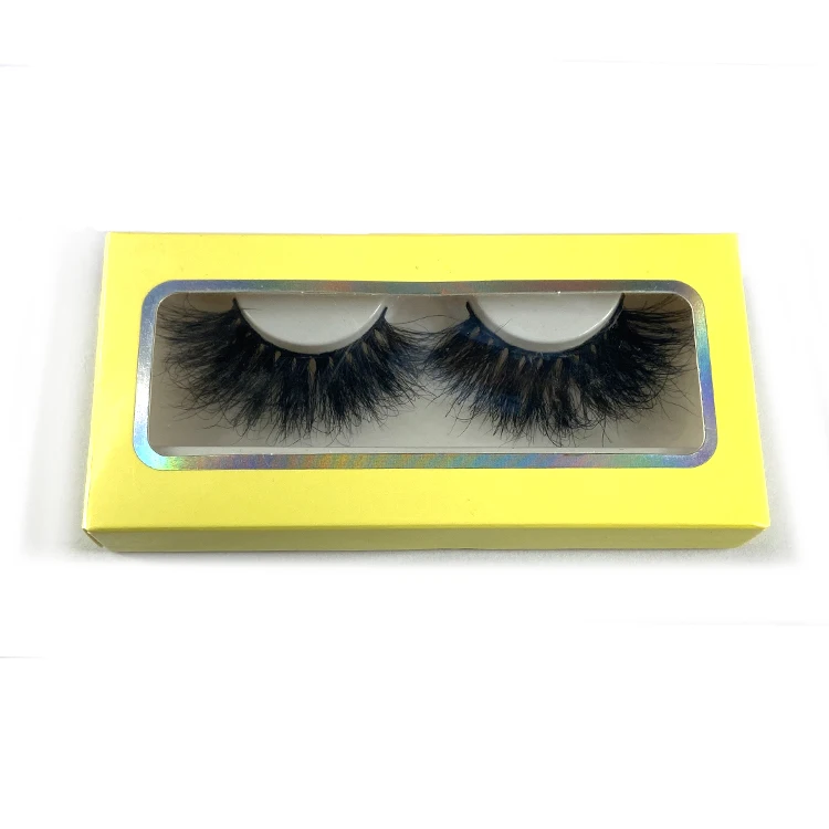 Holographic packaging box eyelash box packaging 3d mink lashes custom eyelash packaging box