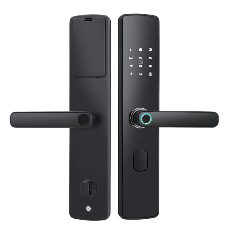 semi-automatic anti-theft encryption electronic password fingerprint touch screen apartment lock