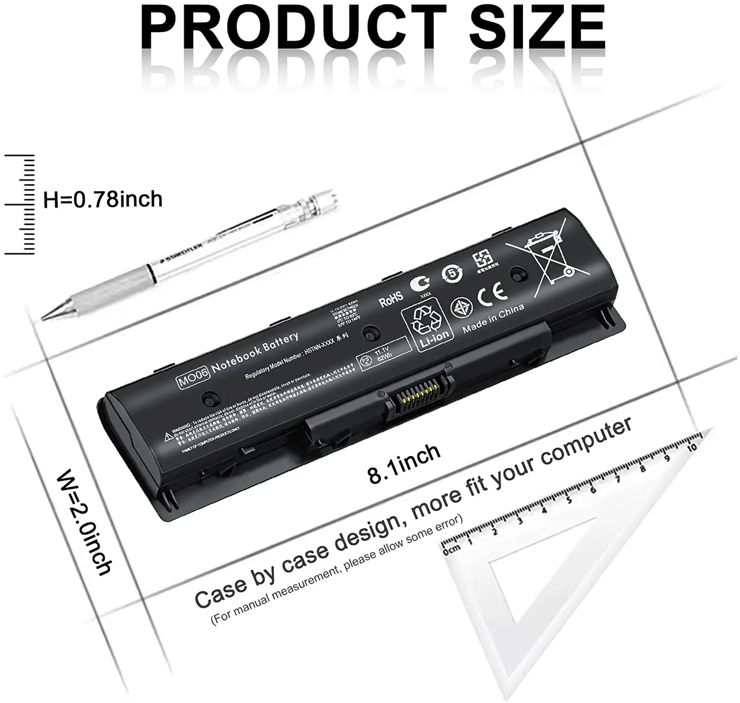Original MO06 Battery for HP Pavilion DV4-5000 DV6-7000 series MO09 HSTNN-IB3N Notebook batteries 11.1v 62Wh