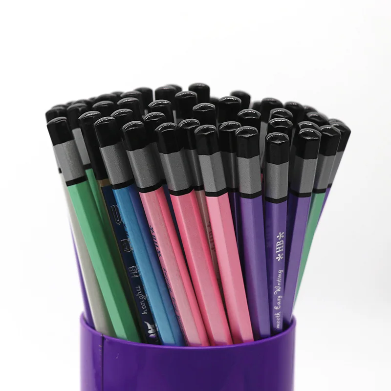 HB Pencil Naturaland Colour Strip  Star Body With Erase