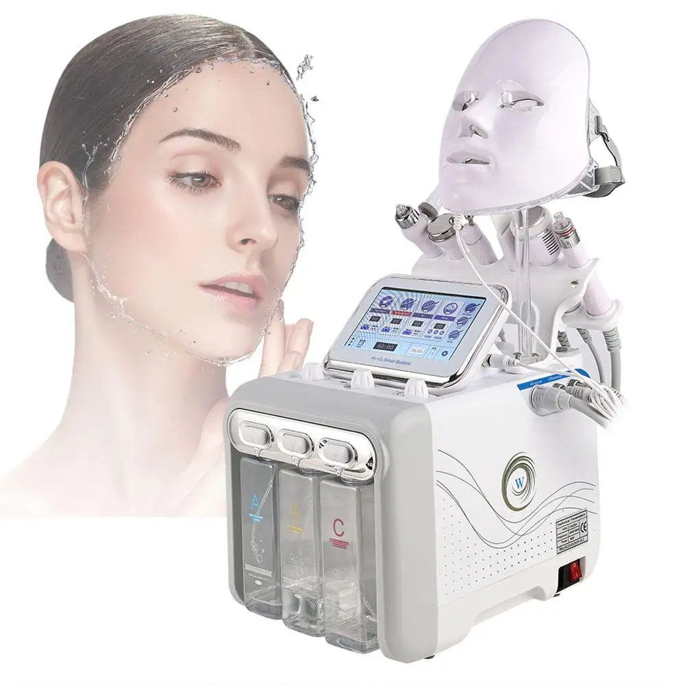 Hydro facial machine aqua peeling hydra dermabrasion facials machine/H2O2 7 in 1 deep clear oxygen spray hydrofacials
