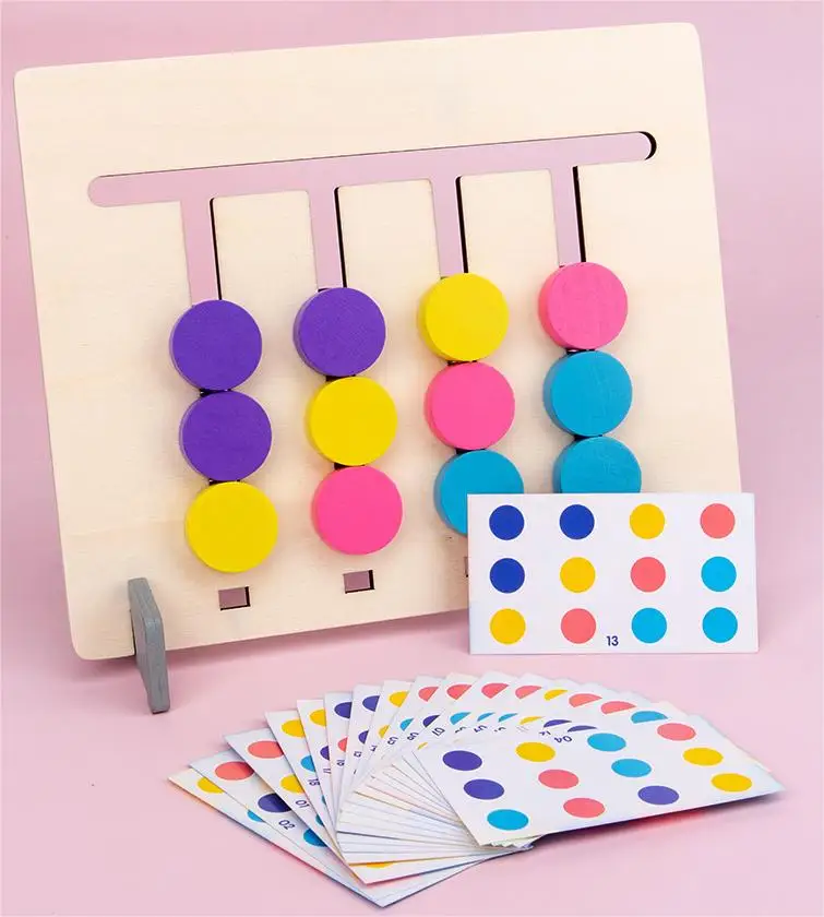 Cpc 2024 New Baby Wooden Logical Thinking Training Walking Chess Board Game Educational Learning Toys For Tollders