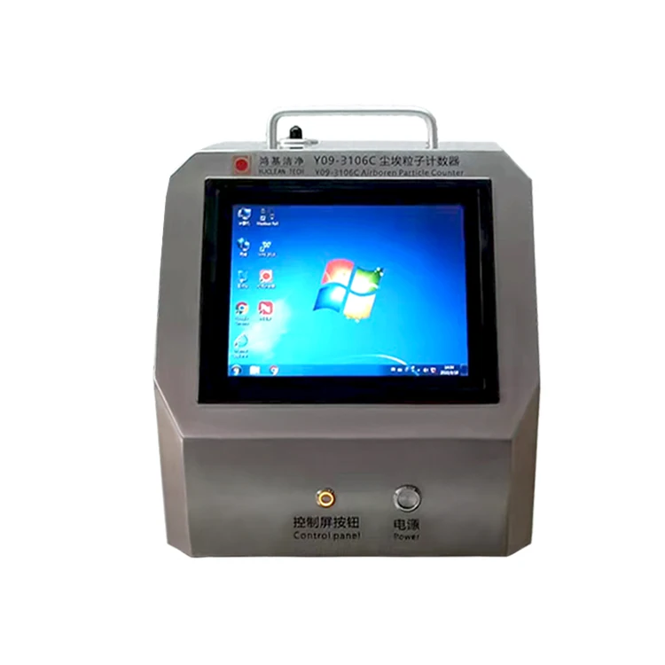 Laser Dust Particle Counter For Clean Room Computer operating system100L/min Audit trail function airborne particle counter