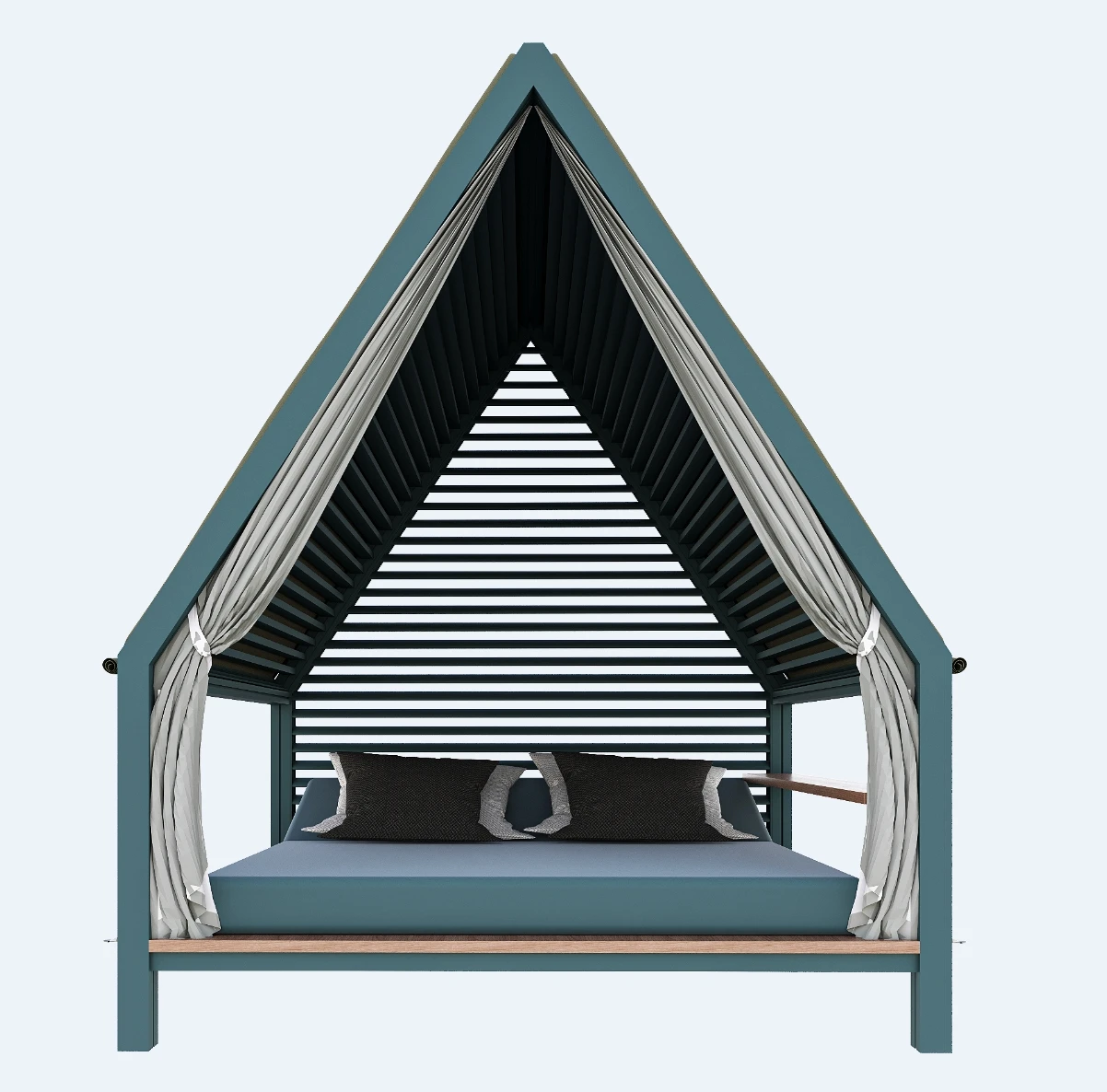 2x2 triangle camping pergola aluminum profile slanted roof pergola Pavilion+Sofa+Waterproof Sunshade outdoor pergolas and gazebo