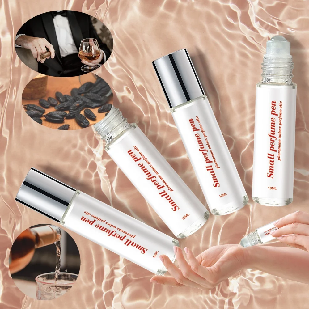 Custom Logo 10ml Unisex Perfume Roller rum Coumadou Ambergris ether amber Essential Oil Perfume