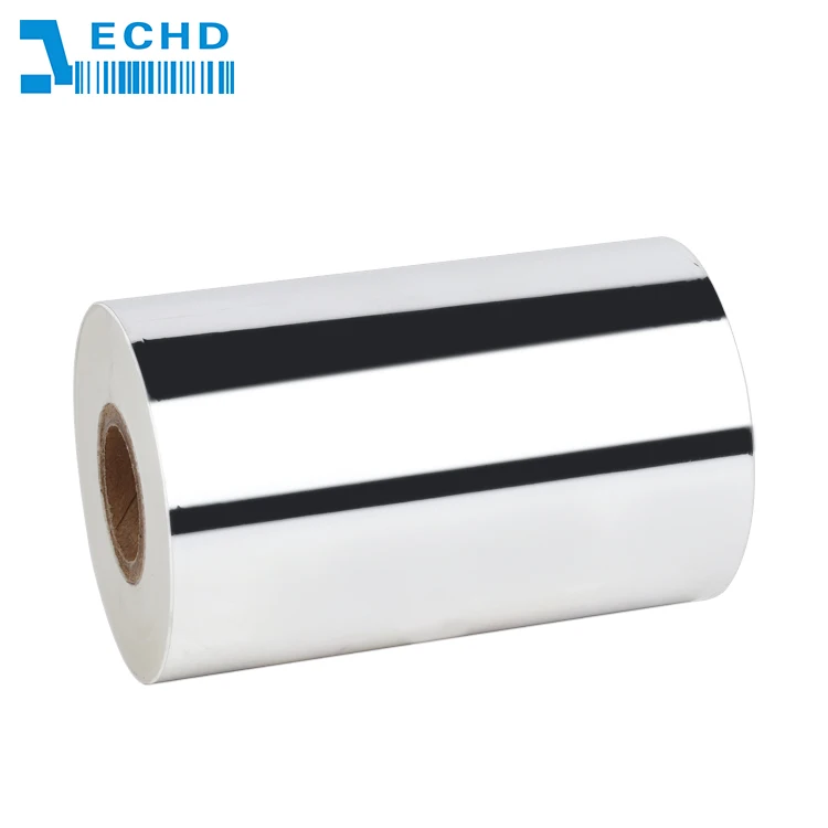 Factory wholesale white ribbon thermal transfer wax-resin used for barcode label printer to print color