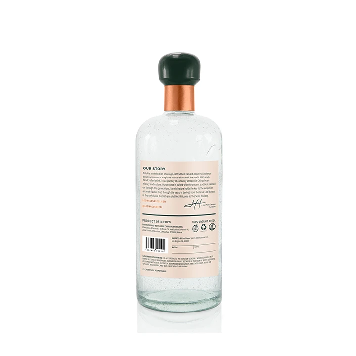 Food Grade Mexico Sotol Los Magos Blanco Premium 750 Ml Organic Artisanal Spirit Manufacturer