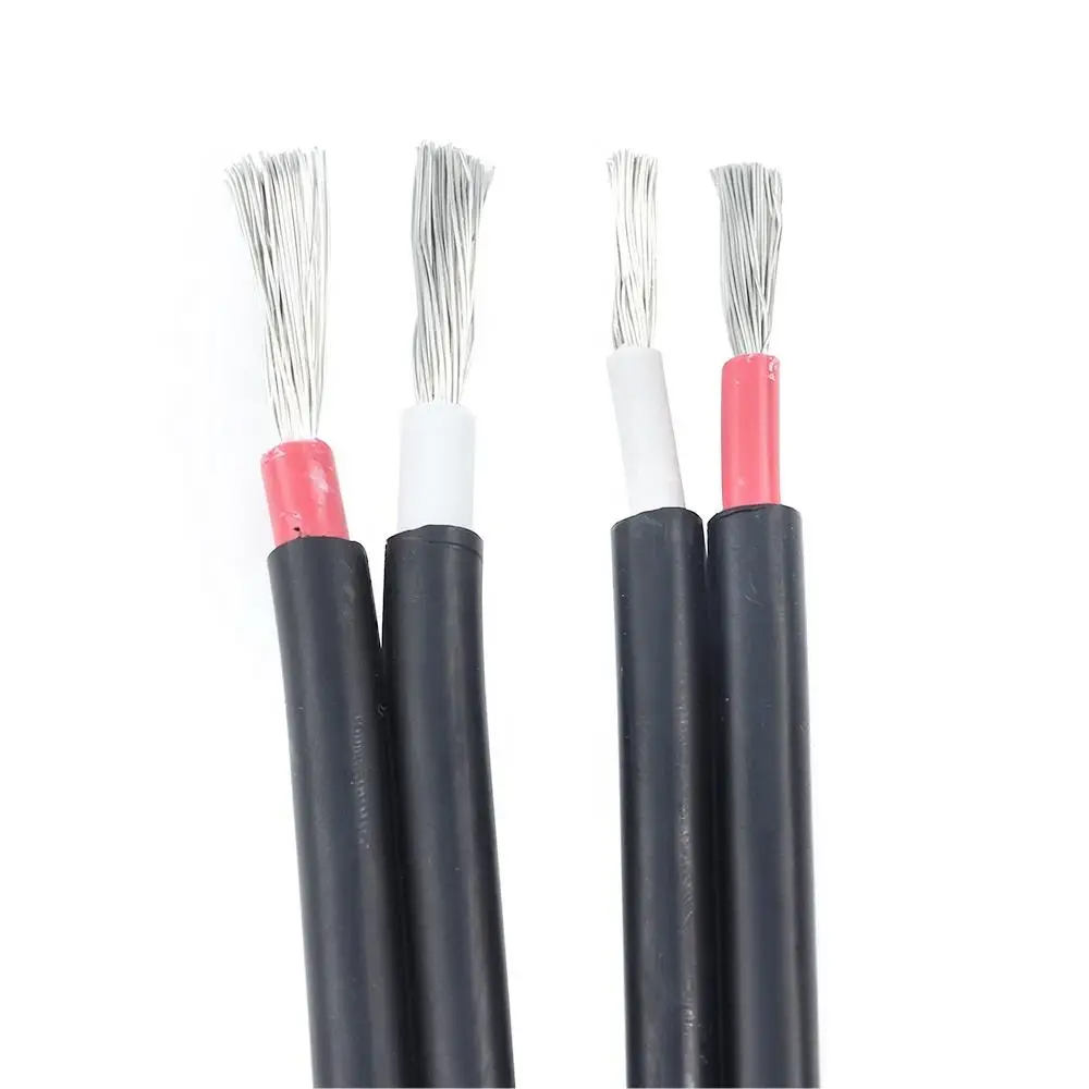 Discount JA 4.0mm2 Red Black XLPO 600/1000 Voltage rating Insulation PV1-F Photovoltaic Solar Cable