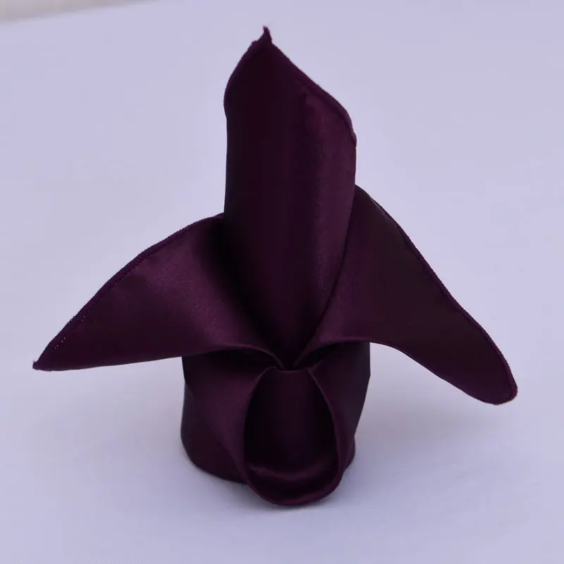 Hot Sale satin fabric Table Napkin Dinner for Hotel Table Linen Wedding Napkin for Restaurant