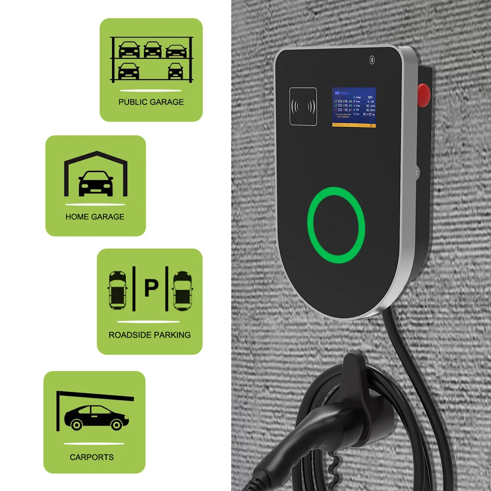 3.5KW 7KW 11KW 22KW DC DC 6mA RCD Leakage Protection Domestic EV chargers