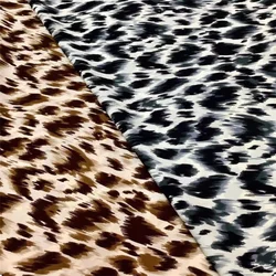 4 ways stretch woven printed fabric   New leopard  digital printed fabric