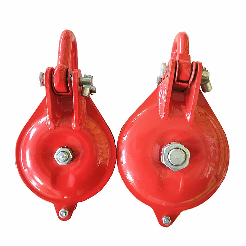 HOT DIP GALVENIZED  SNATCH BLOCK WITH SHACKLE FROM 3-8 INCHES AND CAPACITY 1.5T TO 8T