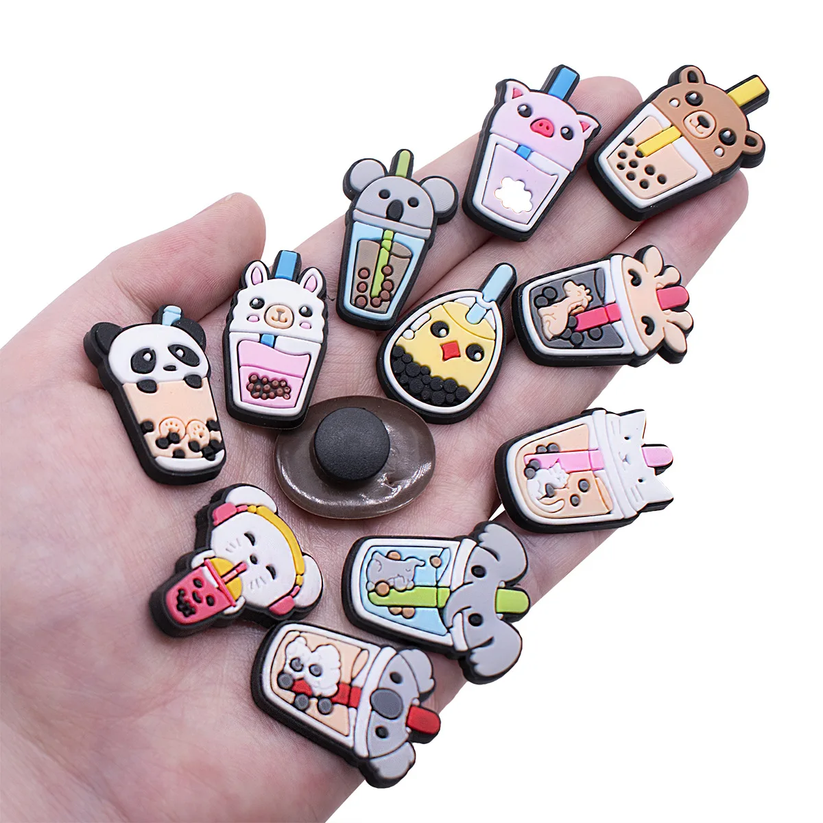 2023 Croc charms concha cafecito mexico food bread croc charm mickey ears concha charms for wholesale kids croc ch