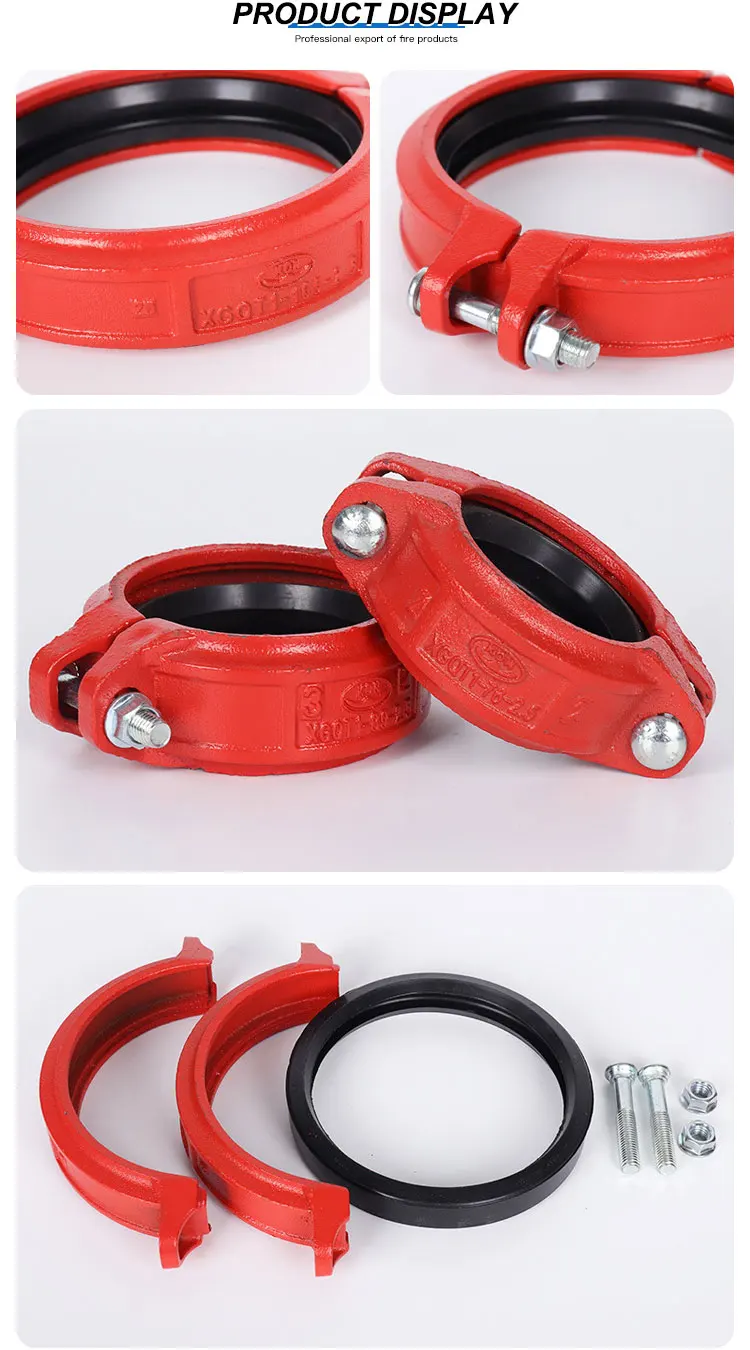 2024 sell Cast Iron Pipes Clamps Flow Control System Accessories Pipe Elbow Fpr Fire Fighting