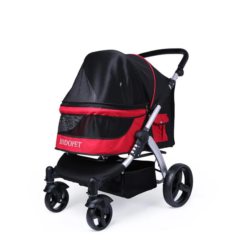  Factory Wholesale Best Selling Dog Pet Stroller Large One Hand Fold Up