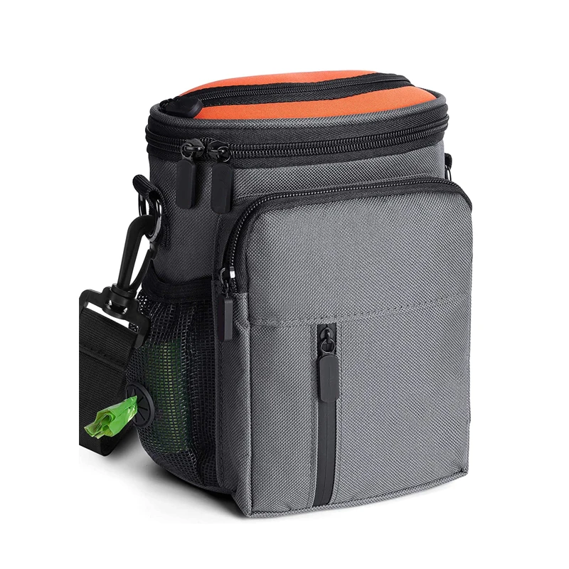 Встроенный дозатор для уборки за собакой, сумка-держатель для дрессировки, на молнии, для дрессировки питомцев