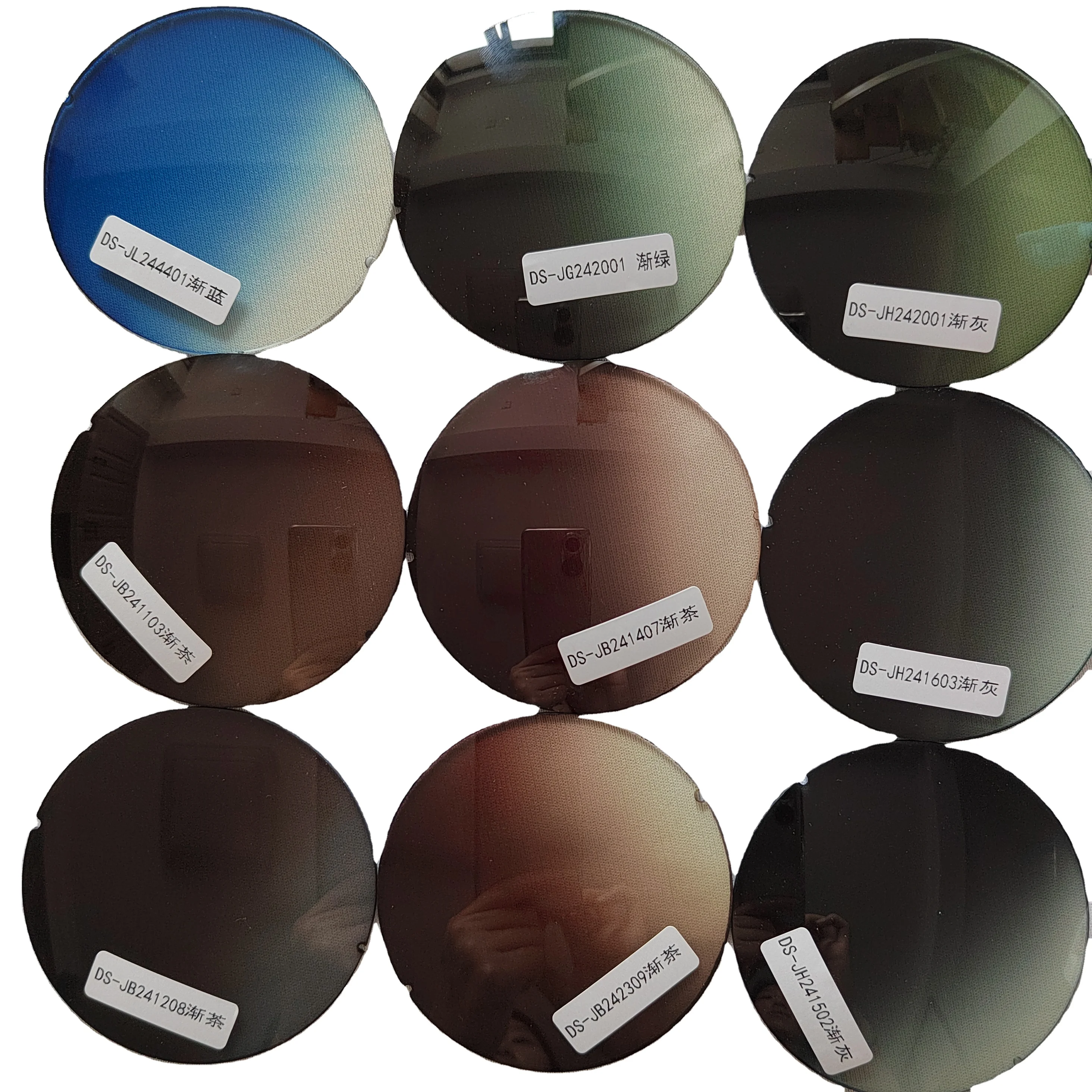 final HM factory evergrow gradient 1.499 index CR39 sunglasses lenses