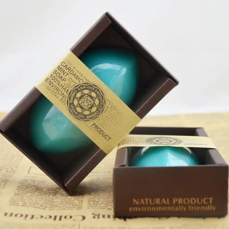 XBY Wholesale 110g OEM ODM Private Label Handmade Soap Anti Acne Deep Cleansing Whitening Charcoal Face Essential Oil Soap