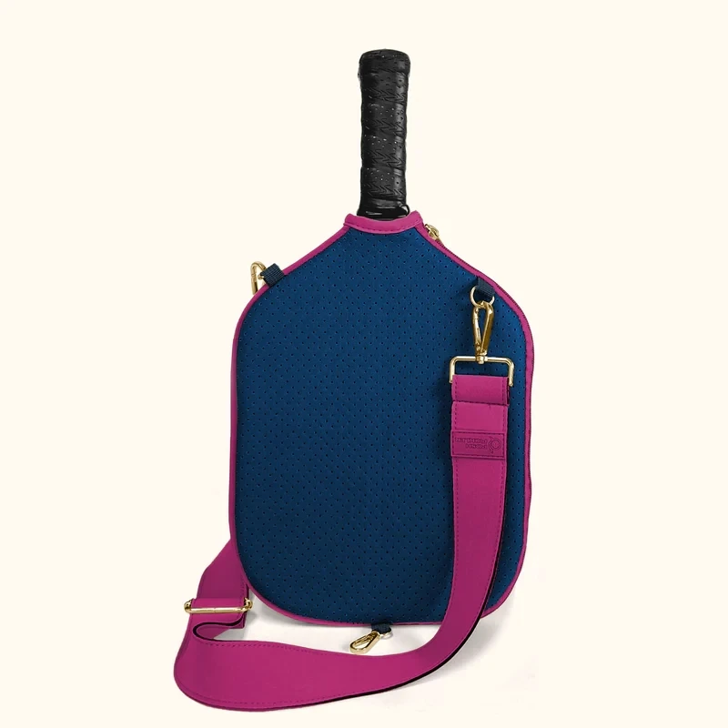 Custom New design Netlike packable pickle ball waterproof colorful Single rubber Neoprene rackets bag pickleball paddle cover