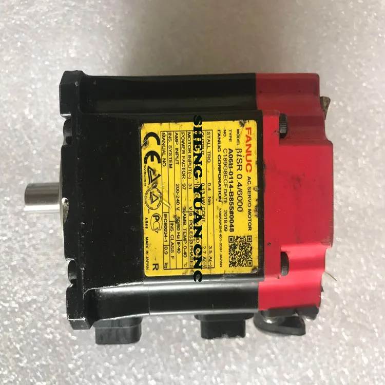 Fanuc servo motor BISR0.4/6000 A06B-0114-B855#0048 A06B-0114-B855#0059 Industrial automation