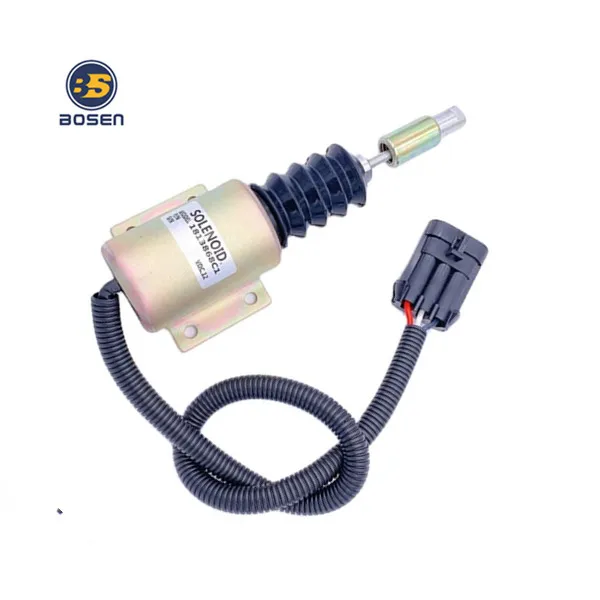 Fuel Pump Shutoff Valve Solenoid 12V 1813868C1 Fuel Shut Off Stop Cut Solenoid Valve for Cummins