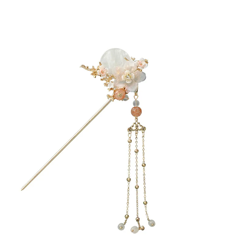 Wholesale Hanfu Headdress Tassel Antique Hair Ornaments Ancient Hairpin Step Shake Complete Set Hairpin Ancient Accessories