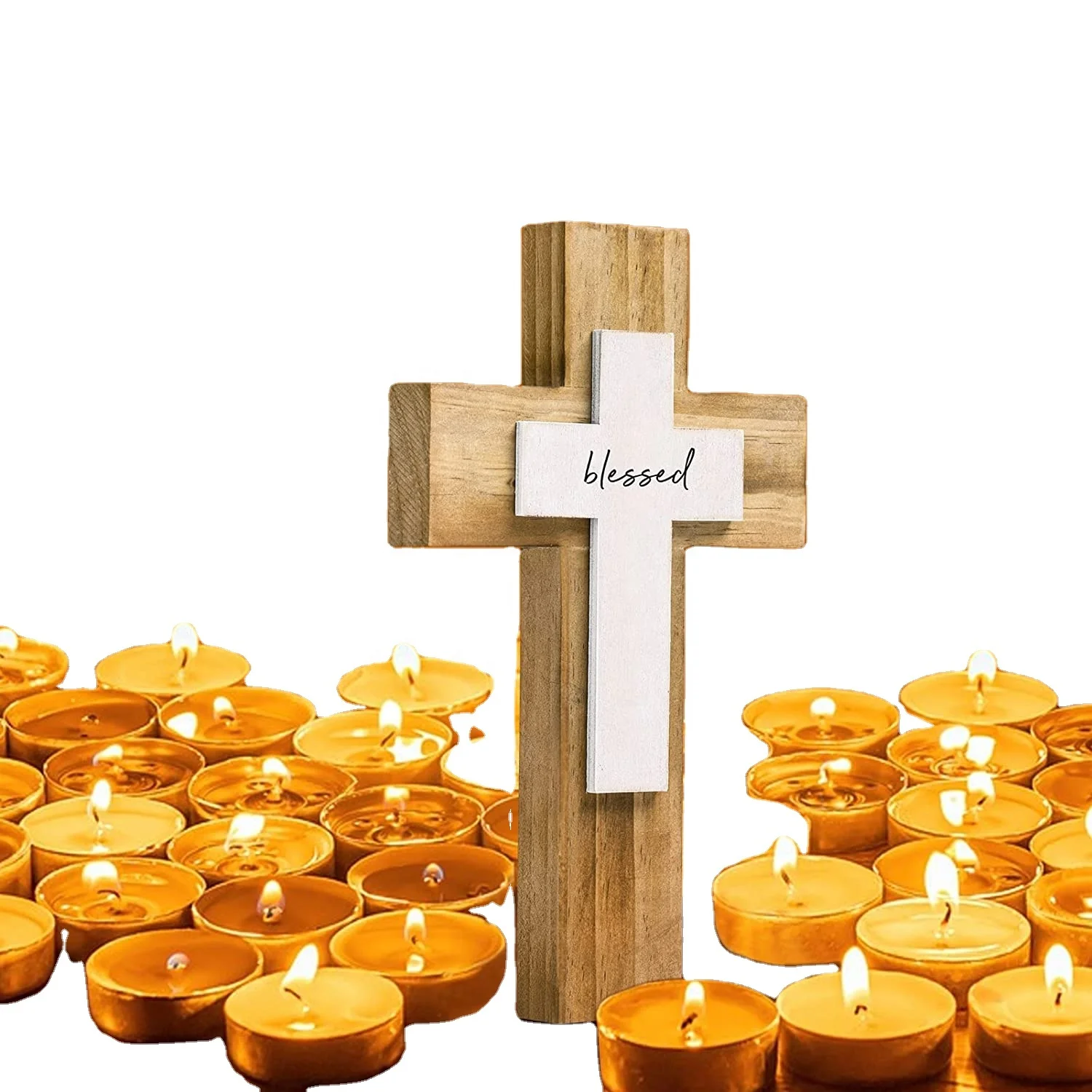 jesus cross wood, natural handmade wall wooden religious christian cross with blessing design church home decor wooden crucifix