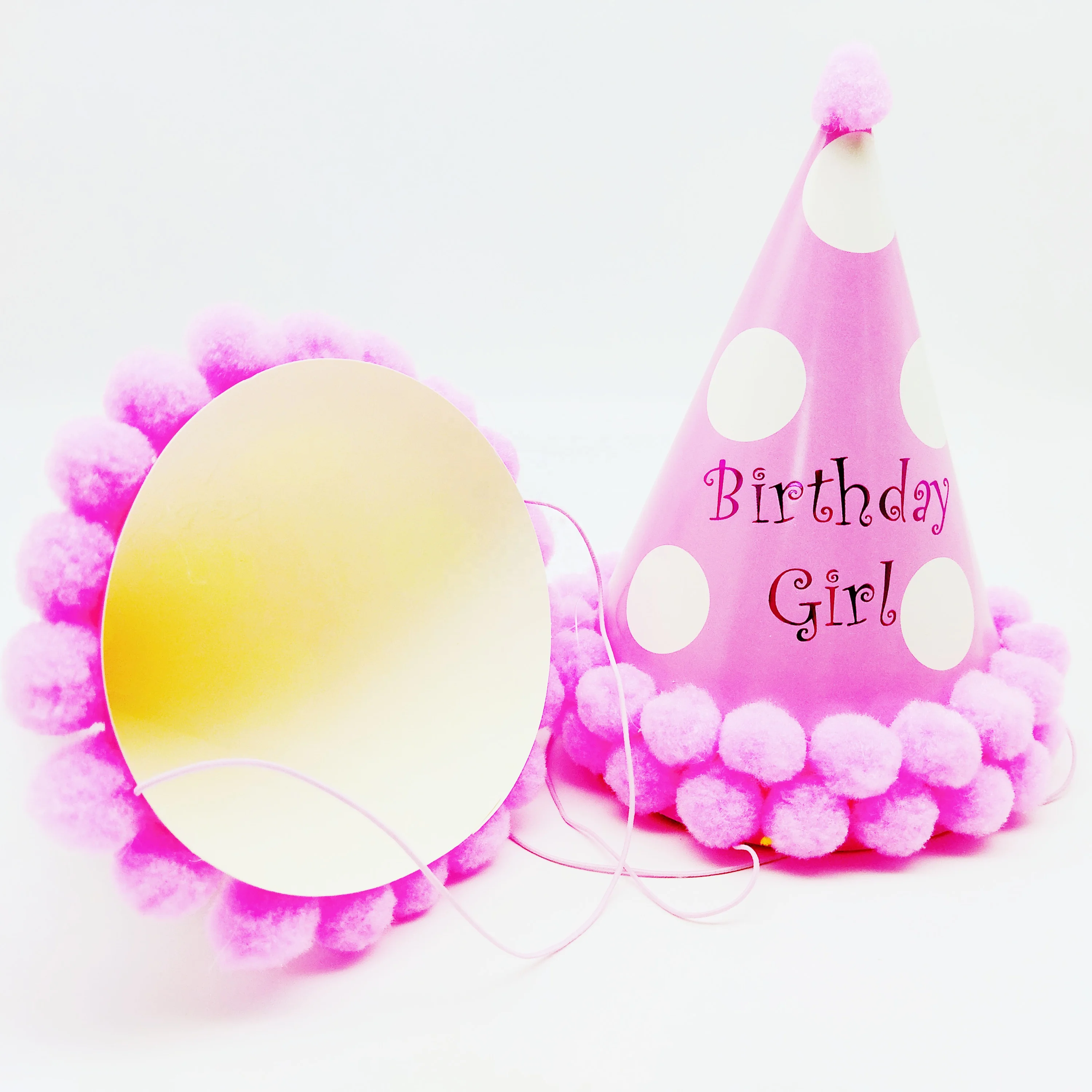 Boys and Girls Multi Colors Round Birthday Happy Hat Paper Party Hats