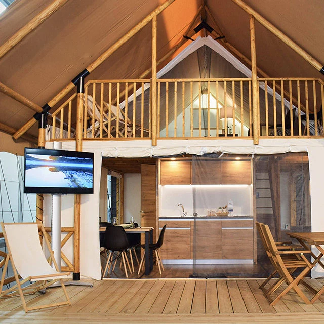 Customized Outdoor Luxury Waterproof Hotel Canvas Glamping Safari Tent